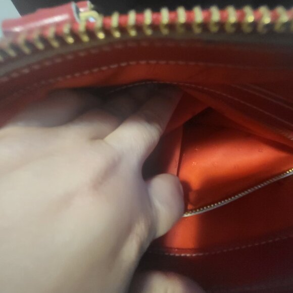 Louis Vuitton Red Suhali Leather Lockit PM Bag - Picture 15 of 16